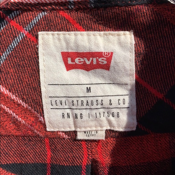 Levi’s Plaid Button-Down Flannel, M - Picture 4 of 7